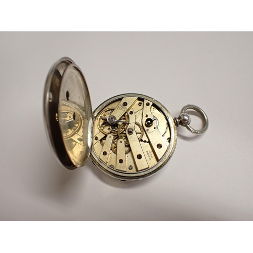 151 - An open faced, key wind Pocket Watch by Le Comte, Geneve. the white enamel dial with roman numerals ... 