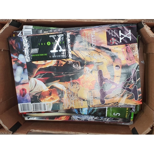 324 - Two Boxes of Magazines and Books including Star Trek and X Files.