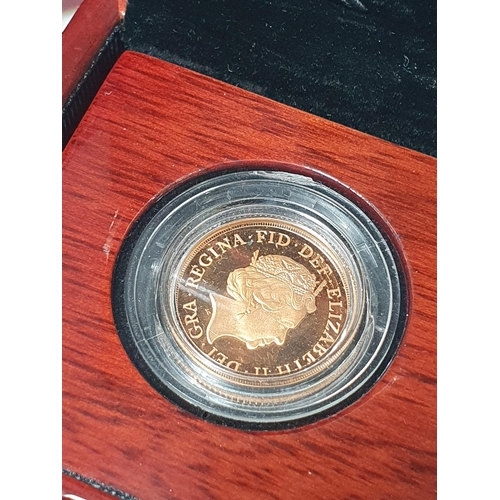 222 - ****** WITHDRAWN ******
A 2015 Proof Sovereign 'Gillick Portrait' boxed.