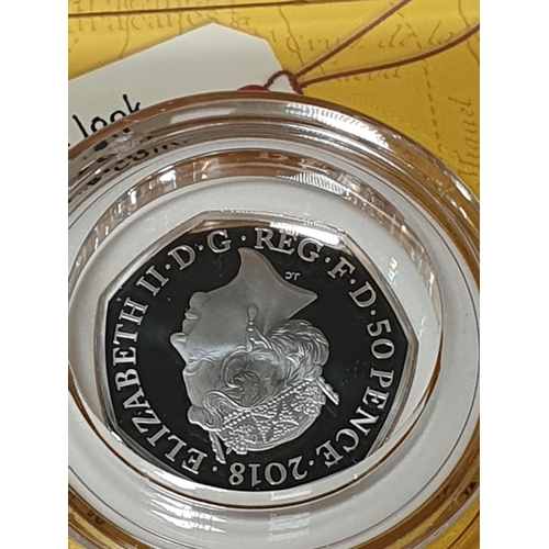 226 - The Royal Mint Paddington At the Station 2018 50p Silver Proof Coin, Boxed and The Koin Club, a Limi... 