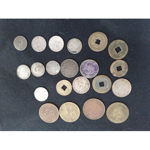 220 - China - Empire and Republic small change, to include copper and brass cash Coins, silver 10 & 20 Cen... 