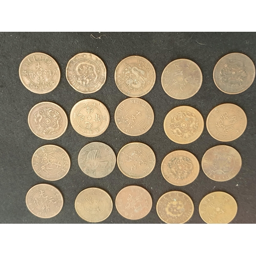 220 - China - Empire and Republic small change, to include copper and brass cash Coins, silver 10 & 20 Cen... 