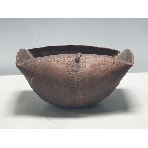 10 - A hand carved Kenyan Turkana wood Bowl