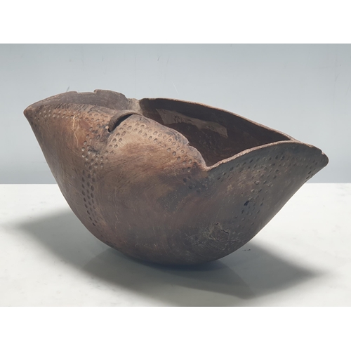 10 - A hand carved Kenyan Turkana wood Bowl