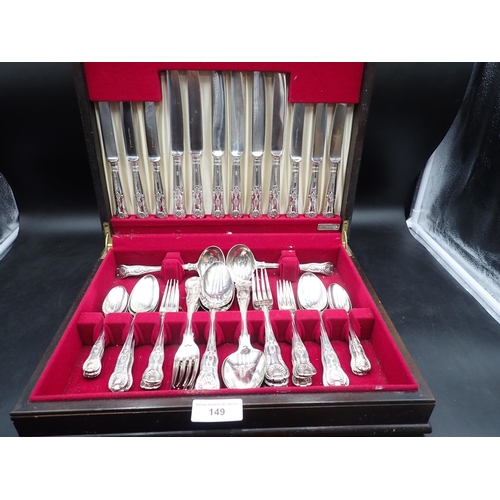 149 - A Set of George IV silver Cutlery, Kings pattern, for six persons, London 1829, maker: Robert Hennel... 