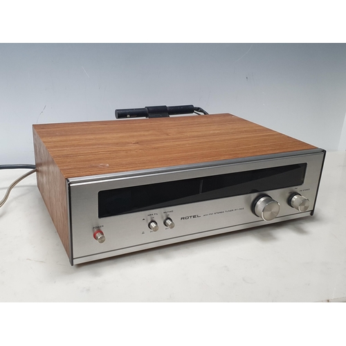 23 - A Pioneer PL-12D Belt Drive Turntable, a Rotel RD-500 Stereo Cassette Tape Deck, a Rotel RA-610 Soli... 