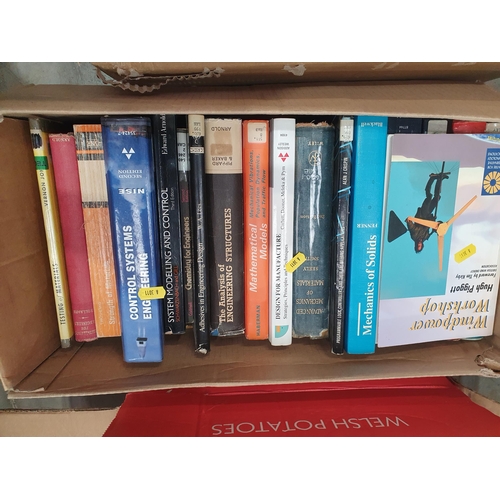 324 - Three boxes of Books including subjects on engineering and technology