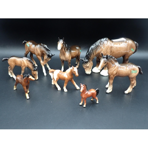 47 - Five Beswick Horses and three others