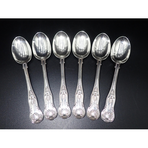 51 - Six Victorian silver Teaspoons, King's pattern, London