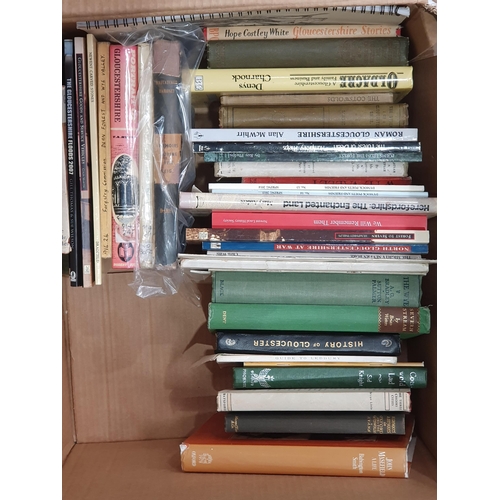 752 - Two boxes of Books; Gloucestershire and Cotswolds interest