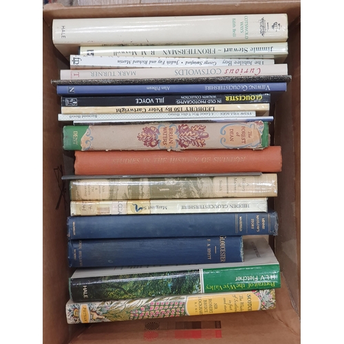 752 - Two boxes of Books; Gloucestershire and Cotswolds interest