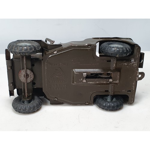 479 - A Triang model of Army Jeep, 5 1/2in L