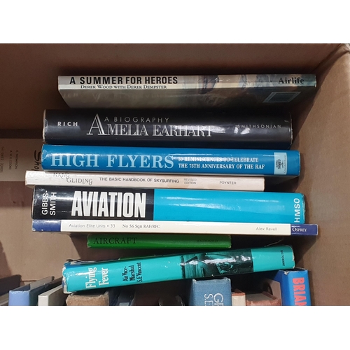 754 - Three boxes of Books on Aircraft and Cars