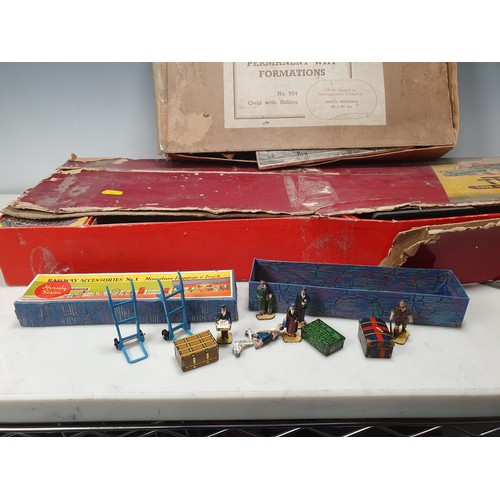 368 - A Trix part Twin Railway Series Railway Set  including locomotive, carriage, Tender etc. and a Hornb... 