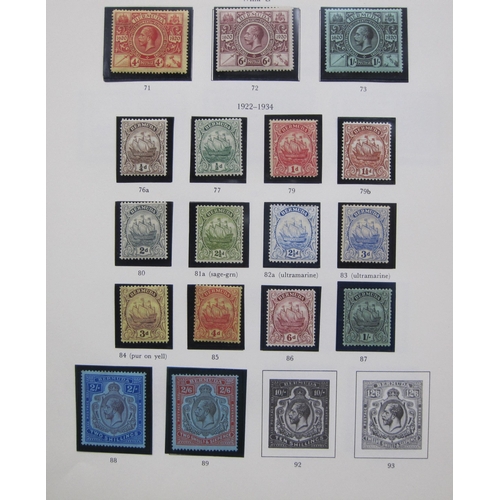 401 - A Stamp Collection for Bahamas/Bermuda; and The Saints (St Lucia, Vincent, Kitts and Nevis), QuV-KGV... 