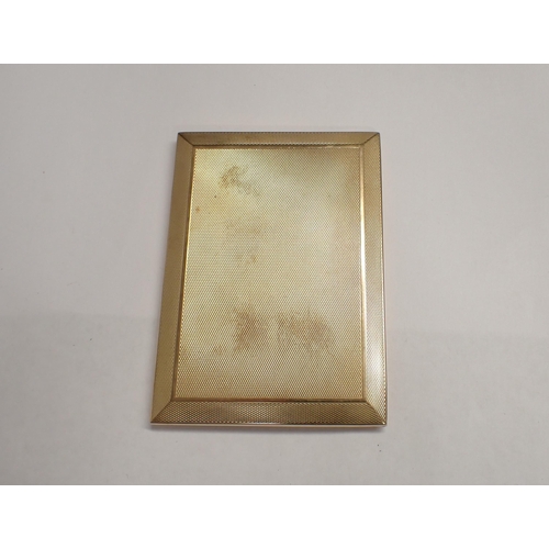 200 - A 9ct gold Cigarette Case with engine turning, approx 150gms