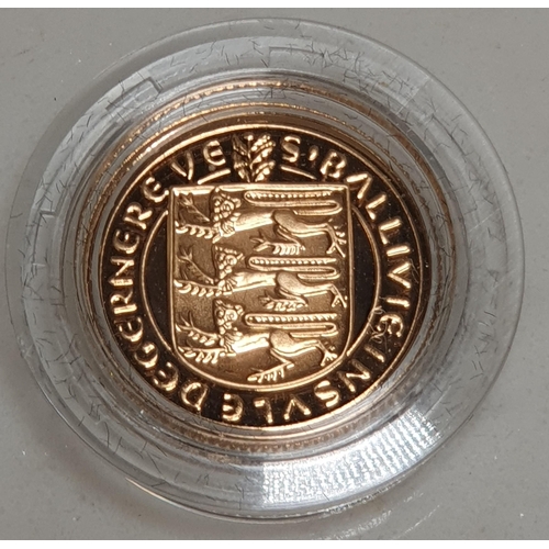 259 - Guernsey 1981 gold proof £1 in case of issue with COA