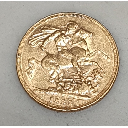 264 - Victoria, 1888 Jubilee head gold Sovereign