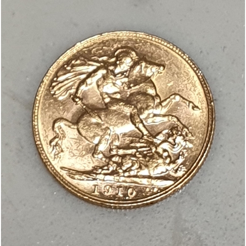 266 - Edward VII, 1910 gold Sovereign