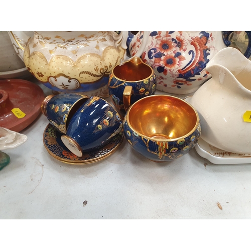 314 - Ceramics and glassware including Decanter and stopper, Vases, Jugs, Tureens, Ornaments, Teapots, etc... 