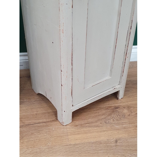 475 - A pair of white painted Bedside Cupboards fitted frieze drawer 2ft 7in H x 1ft 4in W