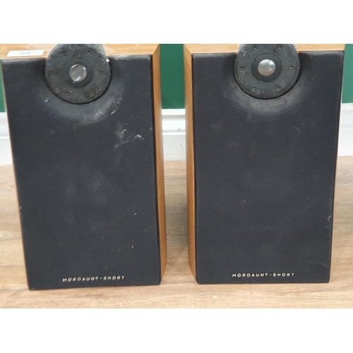 478 - A pair of Mordaunt-Short Speakers