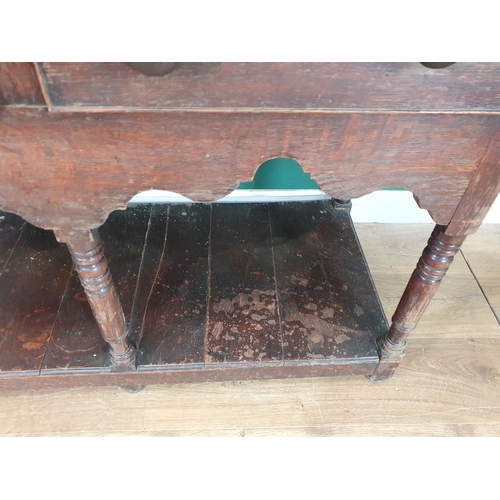 490 - A 19th Century Welsh Dresser with open rack fitted three drawers to pot board base 6ft 9in H x 5ft 1... 