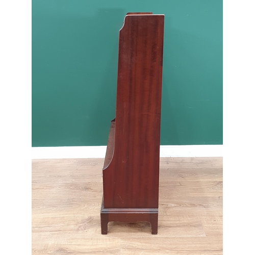 509 - A modern mahogany Waterfall Bookcase 3ft 8in H x 2ft 6in W