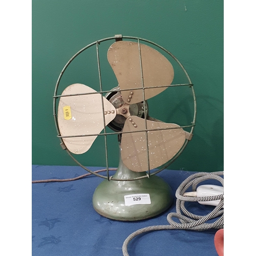 529 - An H. Frost & Co electric Fan (failed PAT), and a 