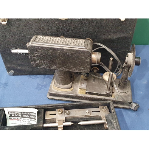 535 - A Microscope Projector in fitted case.