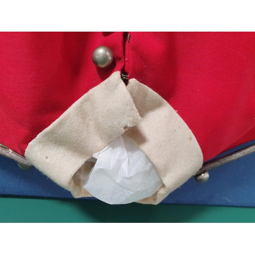 578 - A Childs red Military style Jacket (Moth Damaged).