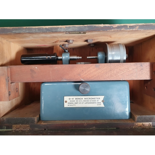 803 - A quantity of wood working Tools and Planers and a Bench Micrometer