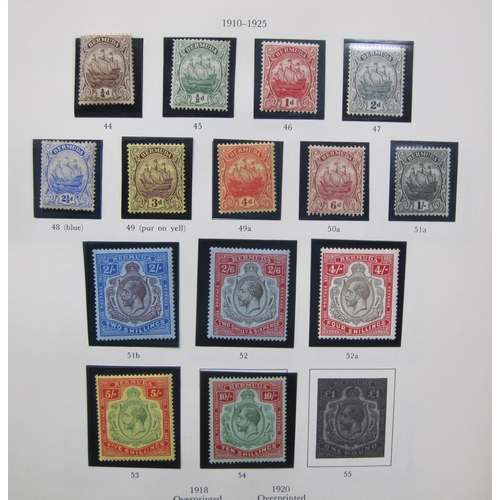 401 - A Stamp Collection for Bahamas/Bermuda; and The Saints (St Lucia, Vincent, Kitts and Nevis), QuV-KGV... 