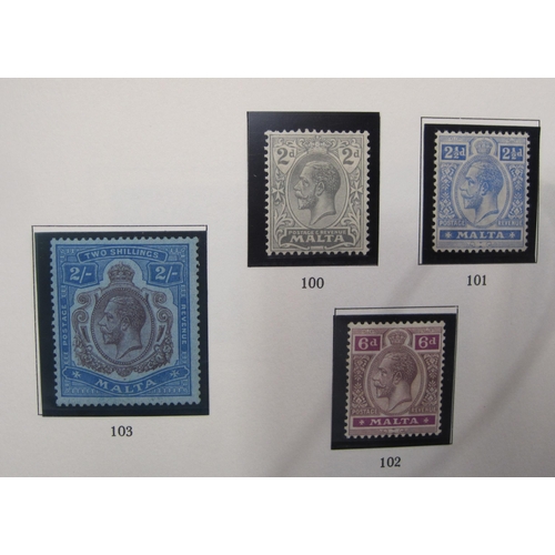 409 - A Stamp Collection, Malta and Gibraltar, in a Stanley Gibbons Stamp Album, mint, QV-QEII