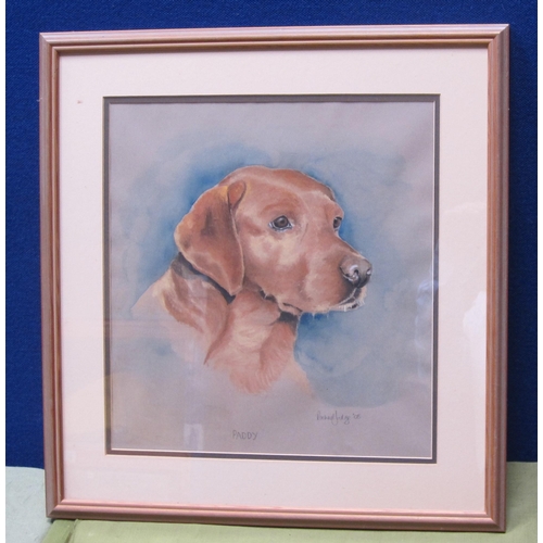 427 - SUSAN HOOLAWAY(?) Two Labradors, indistinctly signed and dated 1986, watercolour, with touches of wh... 