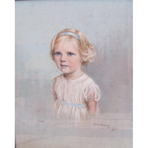 443 - NESTO WARREN 'Susan' - Study of a Girl, signed and dated 1935, pastel, 22 x 18 in