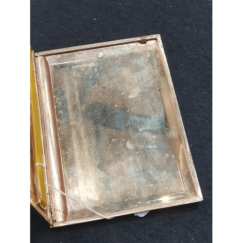 200 - A 9ct gold Cigarette Case with engine turning, approx 150gms