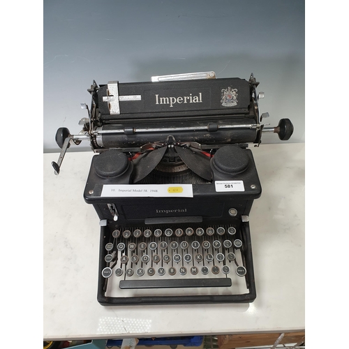 816 - An Imperial Typewriter Model 58 c. 1948