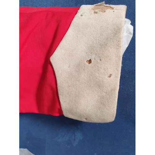 487 - A Childs red Military style Jacket (Moth Damaged). (R2).