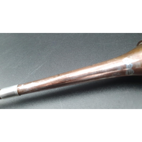 105 - A George V silver Hunting Horn with coppered effect, London, 1915, Goldsmiths & Silversmiths Co, 12i... 