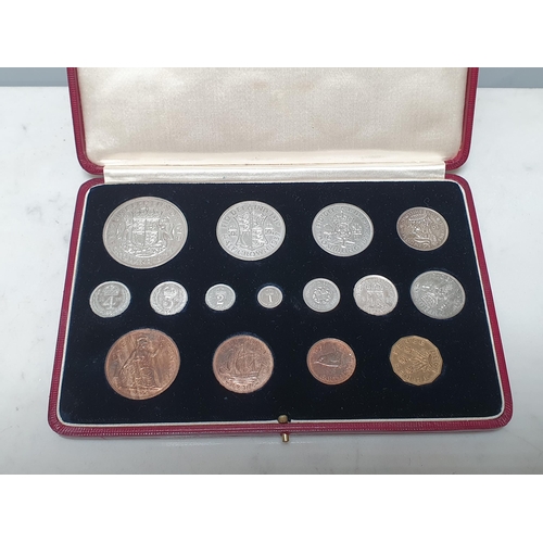 266 - A George VI 1937 Specimen Coin Set, farthing to Crown including Maundy Set