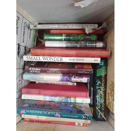 306 - Six Boxes of assorted Books including, Fishing, Wildlife, etc. (R5).