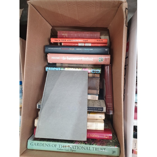 306 - Six Boxes of assorted Books including, Fishing, Wildlife, etc. (R5).