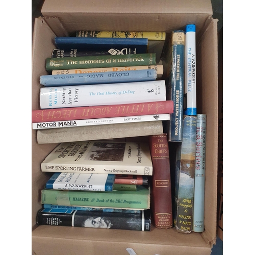 306 - Six Boxes of assorted Books including, Fishing, Wildlife, etc. (R5).