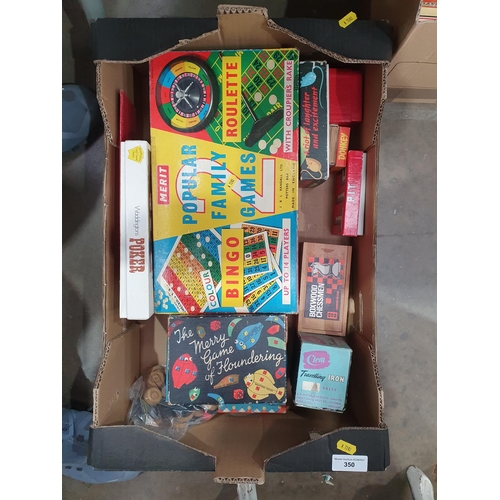 350 - A box of assorted Games including 