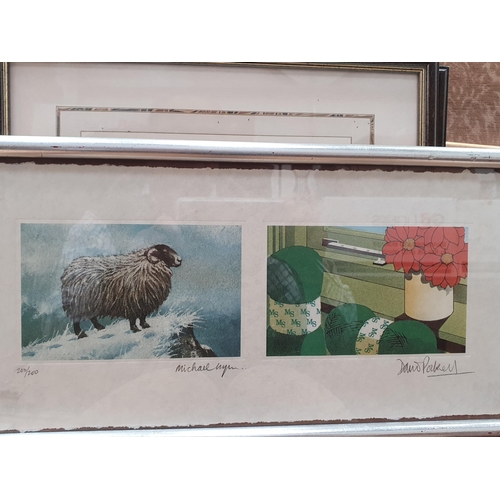 404 - Eleven Etchings and Prints of Sheep including Limited Editions by Lesley Holmes, etc