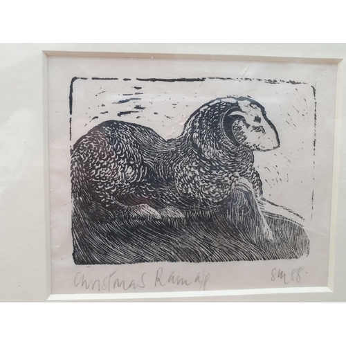 404 - Eleven Etchings and Prints of Sheep including Limited Editions by Lesley Holmes, etc