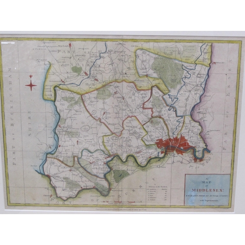 422 - A coloured, engraved Map titled 'Chart of the British Channel with the opposite coast of the United ... 