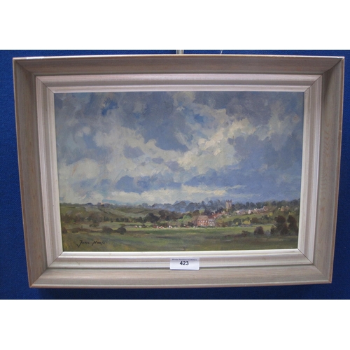 423 - JOHN NEALE. 'Halford, Warwickshire', signed, dated 1978 and titled on 'Ruskin Gallery, Stratford-on-... 