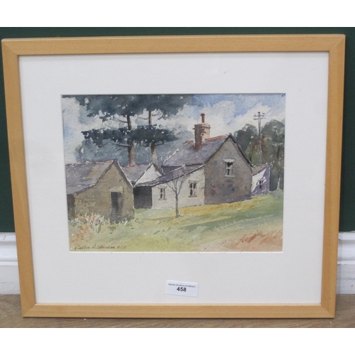 458 - MAURICE GREENWOOD RCA. Dolwen Mill, signed, watercolour, 9 x 12in